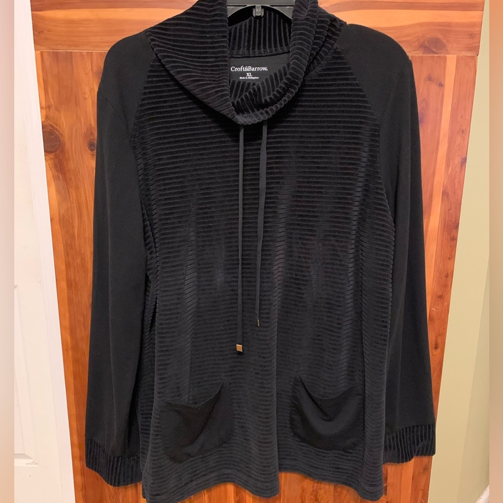 Croft & Barrow Funnel Neck Top